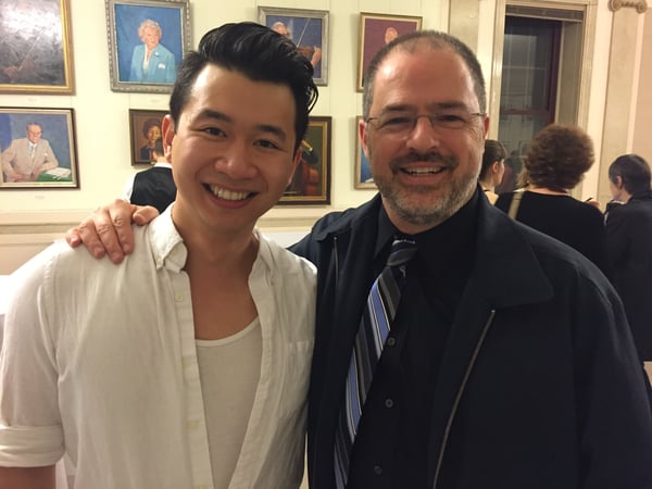 Brian Vu and Glenn Lewis at the 2016 Lotte Lenya Competition