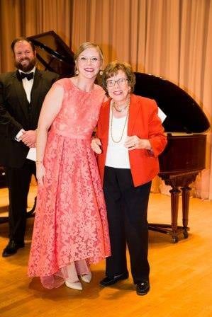Corrie Stallings with Mildred Miller Posvar