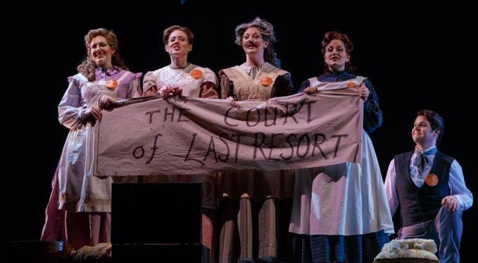 The four March sisters and their friend Laurie hold the ‘Court of Last Resort’