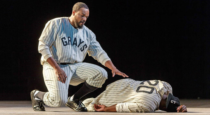 Kenneth Kellogg as Sam Bankhead mourns the death of his best friend Josh Gibson