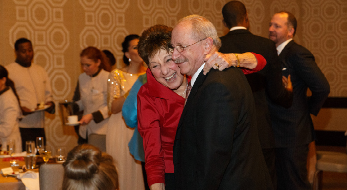 FPO members dancing at a Valentine's Day soiree