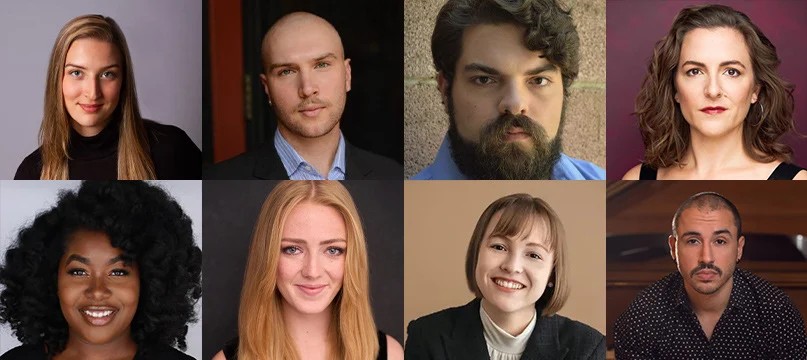 collage of headshots of Pittsburgh Opera's 2024-25 Resident Artists