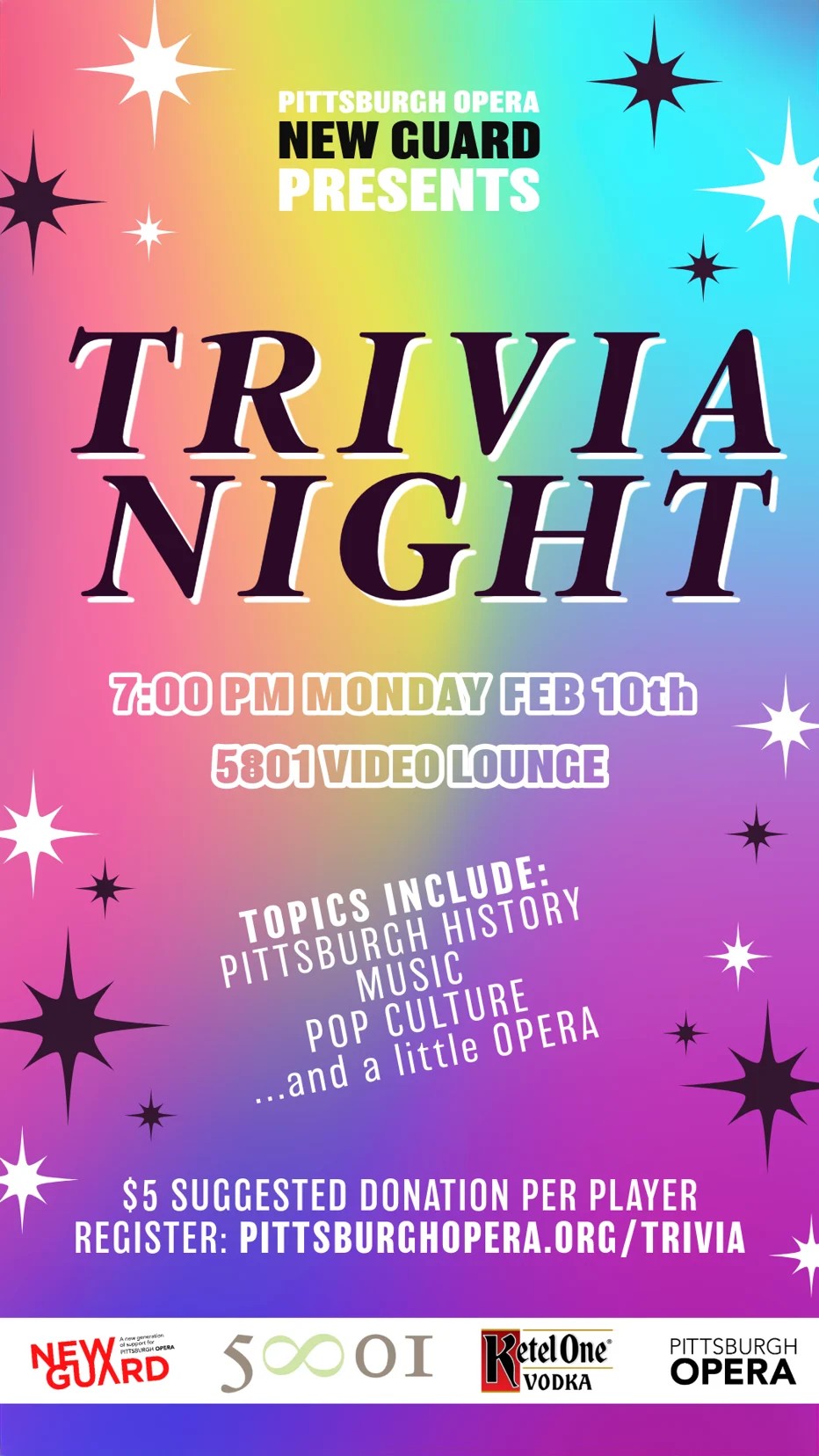 New Guard Trivia Night Flyer