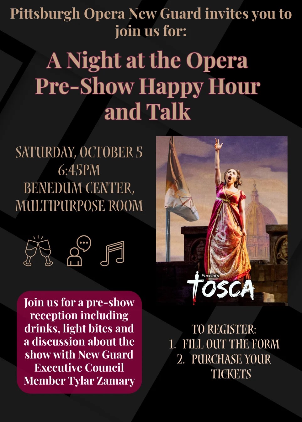 New Guard Tosca Pre-Show Happy Hour