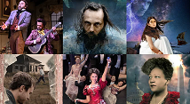 Collage of six production images for Pittsburgh Opera's 2023-24 season
