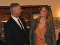 Former Resident Artist Jennifer Holloway at a recent Meet the Artists
