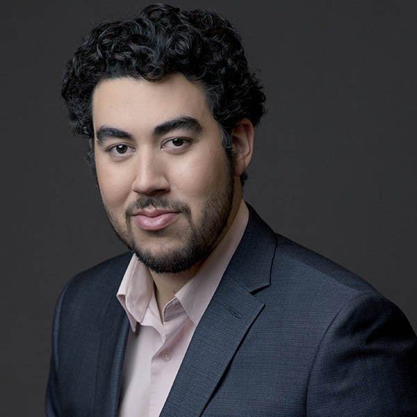 Ricardo Jose Rivera, portrait; Silvio in Pittsburgh Opera's Pagliacci