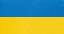 Flag of Ukraine, blue over yellow